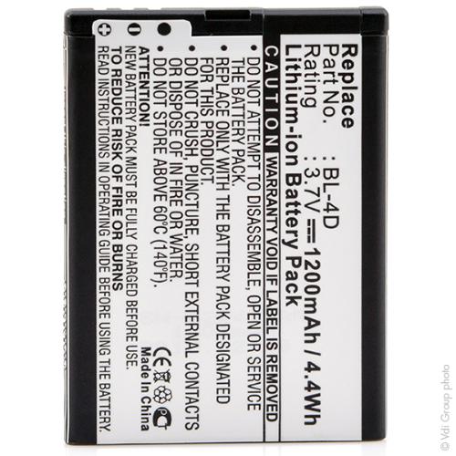 Batterie téléphone portable pour Nexian 3.7V 1200mAh photo du produit 1 L