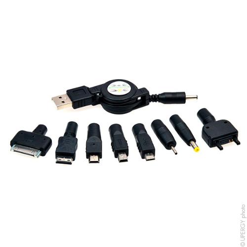 Lot de 8 connecteurs + câble USB femelle photo du produit 1 L