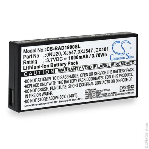 Batterie ordinateur portable compatible DELL 3.7V 1000mAh photo du produit 1 L
