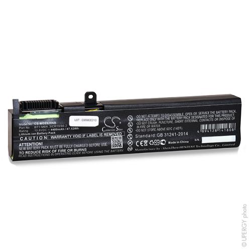 Batterie ordinateur portable 10.8V 4400mAh photo du produit 1 L