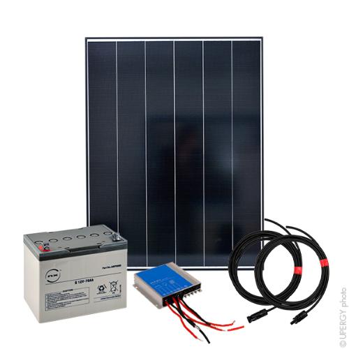 Kit Solaire Autonome M 12V 150Wc (250Wh/jour en moyenne) photo du produit 1 L