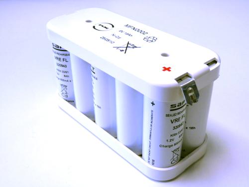 Batterie eclairage secours 10x F VRE 5S2P ST2 6V 16Ah Cosse photo du produit 1 L