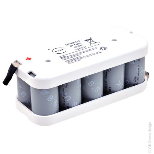 Batterie eclairage de secours Nicd 10x D 5S2P ST2 6V 10Ah Cosse photo du produit 1 L