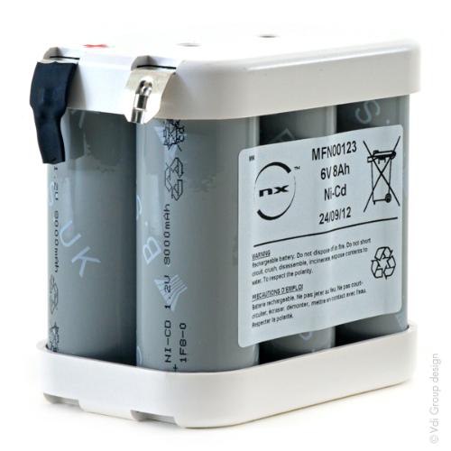 Batterie eclairage secours 5x F YU 5S1P ST2 6V 7Ah photo du produit 2 L