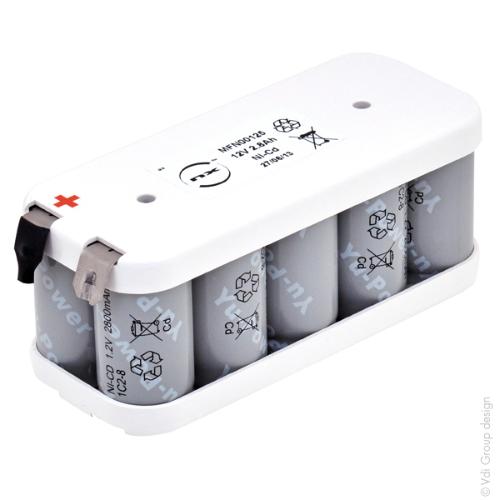 Batterie Nicd 10x C 10S1P ST2 12V 2.8Ah Cosse photo du produit 1 L