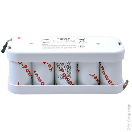 Batterie eclairage secours 10xDH4-5/70 HT 5S2P ST2 6V 8Ah Cosse photo du produit 2 L