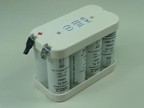 Batterie Nicd 8 VRE FL 9.6V 8Ah COSSE photo du produit 1 L