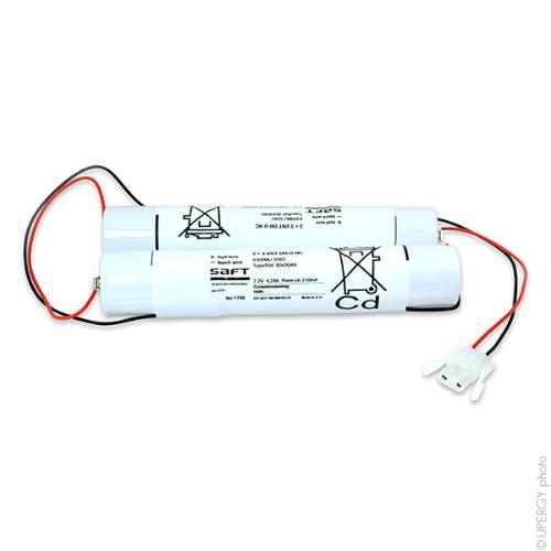 Batterie eclairage secours 3+3 VNT DH U 7.2V 4000mAh photo du produit 2 L