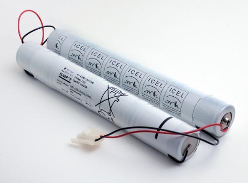 Batterie eclairage secours 4+4 VNT DH U 9.6V 4000mAh photo du produit 3 L