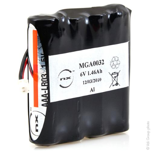 Batterie alcaline 4x AAA NX 4S1P ST1 6V 1.46Ah 51021 photo du produit 2 L