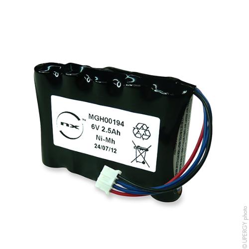 Batterie médicale rechargeable SAP AGILIA de Fresen 6V 2.5Ah JST photo du produit 1 L
