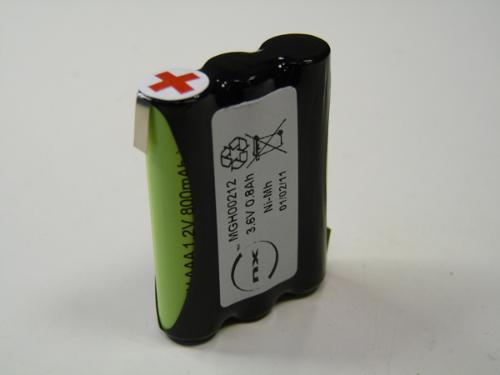 Batterie Nimh 3x AAA 3S1P ST1 3.6V 800mAh HBL photo du produit 1 L