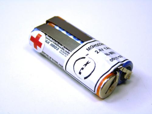 Batterie Nimh 2x AAA 2S1P ST1 2.4V 800mAh S photo du produit 1 L