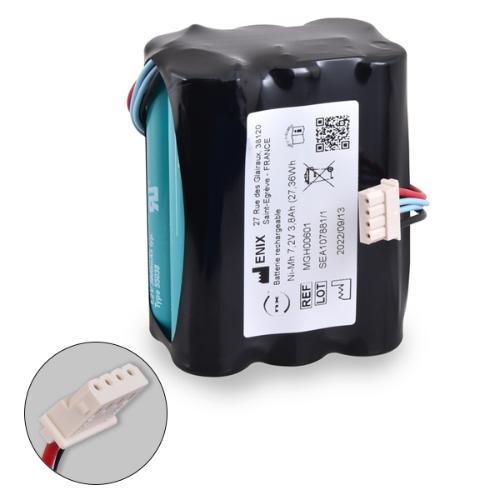Batterie médicale rechargeable Nonin 9600 7.2V 3.8Ah molex photo du produit 1 L