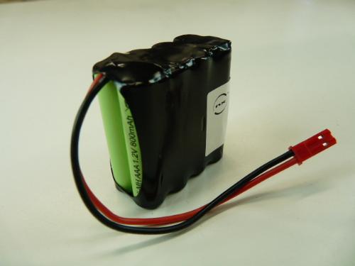 Batterie Nimh 8x AAA 8S1P ST2 9.6V 800mAh MOLEX photo du produit 1 L
