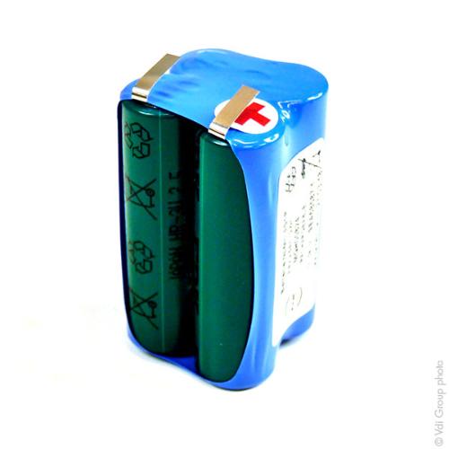 Batterie Nimh 4x AA HR 4S1P ST2 4.8V 2.5Ah T2 photo du produit 1 L