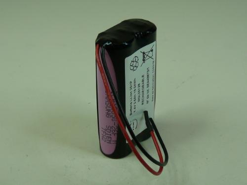 Batterie Li-Ion 2x 18650 2S1P ST1 7.2V 2.6Ah F100 photo du produit 1 L