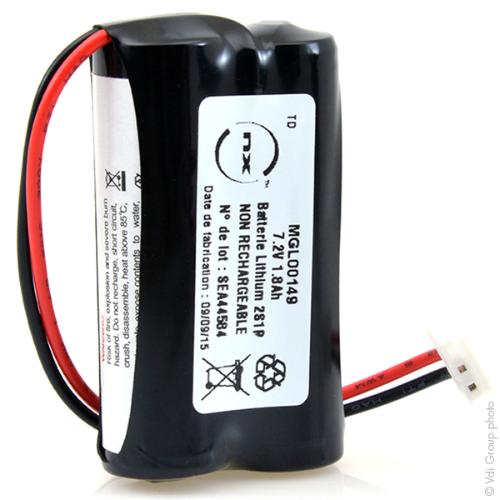 Batterie lithium 2xAA 2S1P ST1 7.2V 1800mAh EHR-3 photo du produit 2 L