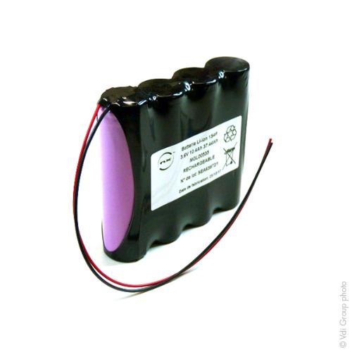 Batterie Li-Ion 4x18650 1S4P ST1 3.6V 10.4Ah F150 photo du produit 1 L