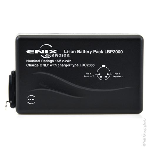 Batterie Li-Ion 4 x 4S1P GP 2.2 LBP2000 15V 2.2Ah XLR photo du produit 1 L