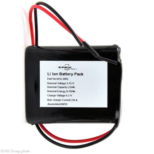 Batterie Li-Ion 1S1P MP144350 xlr 9.49Wh 3.65V 2.6Ah wires photo du produit 1 L