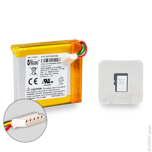 Batterie médicale rechargeable RADICAL 7 MASIMO 3.7V 4.35Ah photo du produit 1 L