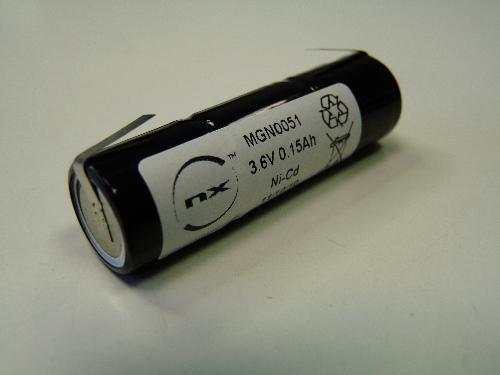 Batterie Nicd 3x 1/3AA NX 3S1P ST4 3.6V 150mAh T2 photo du produit 1 L