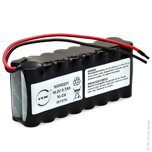 Batterie Nicd 16x AA 16S1P ST2 19.2V 700mAh F150 photo du produit 2 L