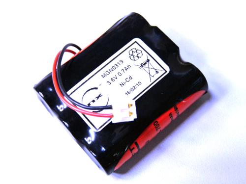Batterie Nicd 3x AA 3S1P ST1 3.6V 700mAh JST photo du produit 1 L
