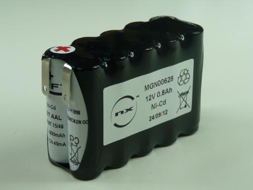 Batterie Nicd 10x AA VT 10S1P ST2 12V 0.8Ah Cosse photo du produit 1 L