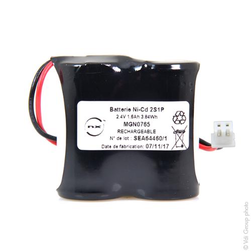 Batterie eclairage secours 2x SC HT 2S1P ST1 2.4V 1.6Ah JST photo du produit 1 L