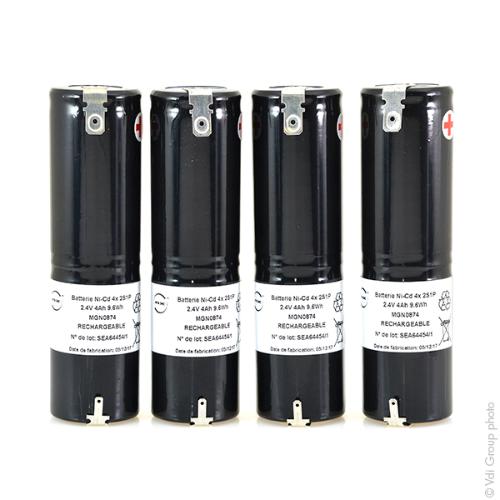 Batterie eclairage secours 2x D HT 2S1P ST4 T2 2.4V 4Ah FAST photo du produit 2 L