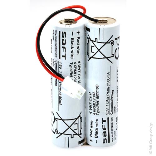 Batterie eclairage secours 4 VNTCS 4.8V 1.2Ah photo du produit 1 L