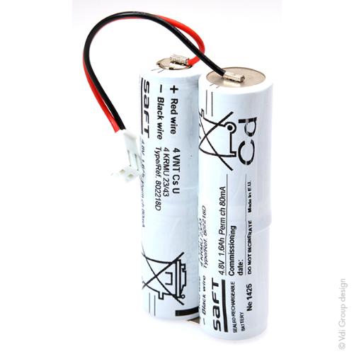 Batterie eclairage secours 4 VNTCS 4.8V 1.2Ah photo du produit 2 L