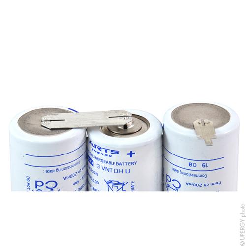 Batterie eclairage secours 3 VNT DH U COTE/COTE 3.6V 4Ah photo du produit 2 L