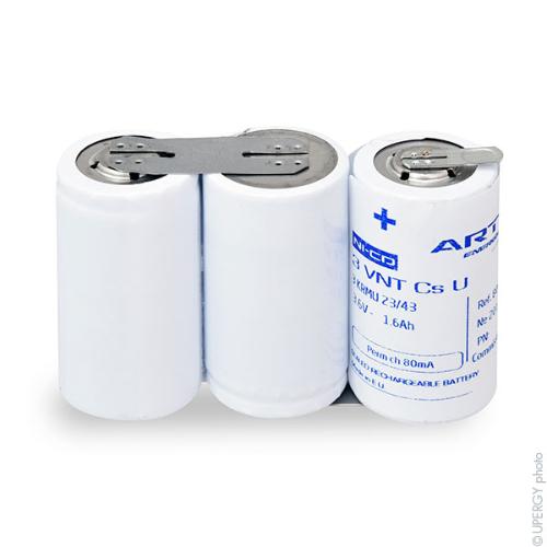 Batterie eclairage secours 3 VNT CS ST1 3.6V 1.6Ah photo du produit 2 L