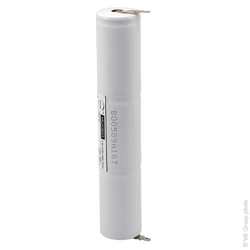 Batterie eclairage secours 3xD ST4 Faston 4.8mm (+2.8mm) 3.6V 4Ah photo du produit 1 L