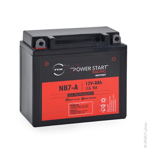 Batterie moto YB7-A / NB7-A / 12N7-4B 12V 8Ah photo du produit 1 L