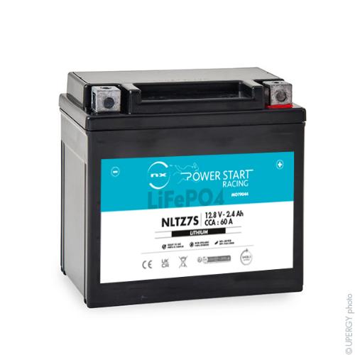Batterie moto Lithium YTZ7S / NLTZ7S 12V 2.4Ah photo du produit 1 L