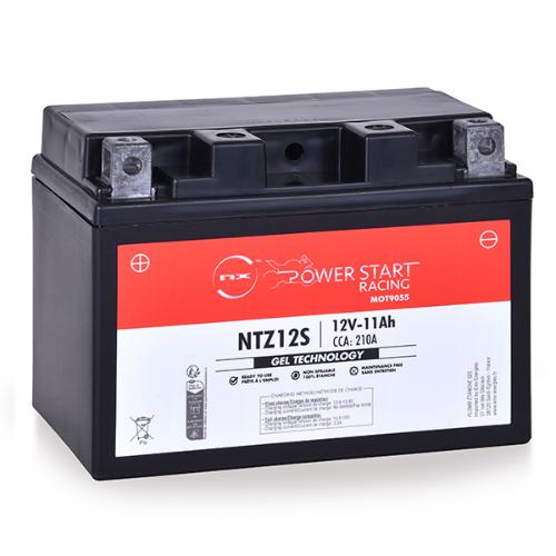 Batterie moto Gel NTZ12S / YTZ12S 12V 11Ah photo du produit 1 L