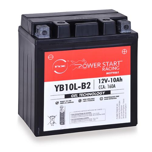 Batterie moto Gel NB10L-B2 / YB10L-A2 / 12N10-3B 12V 10Ah photo du produit 1 L