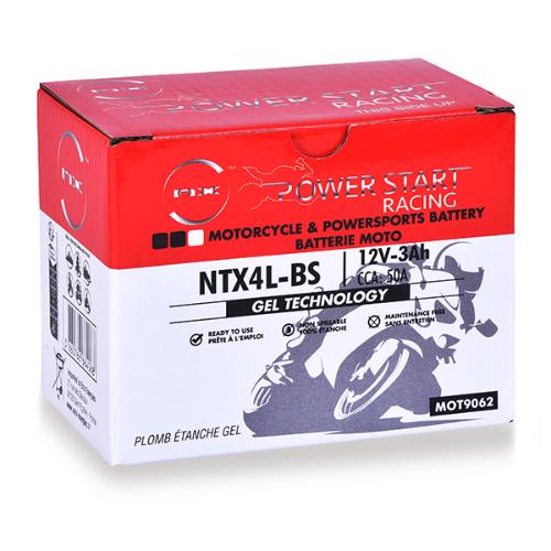 Batterie moto Gel NTX4L-BS / YTX4L-BS 12V 3Ah photo du produit 4 L