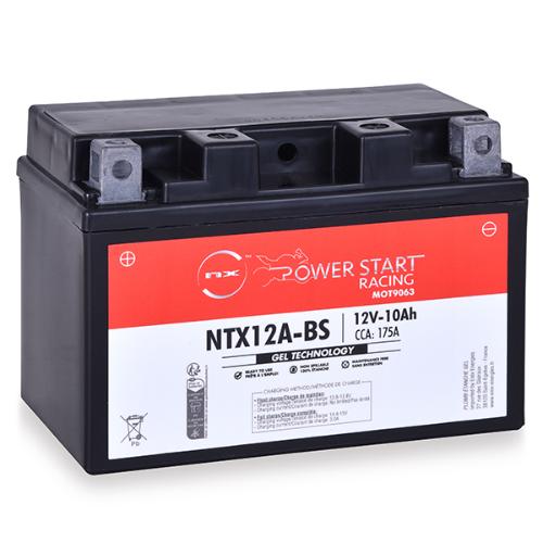 Batterie moto Gel NTX12A-BS / YTX12A-BS 12V 10Ah photo du produit 1 L