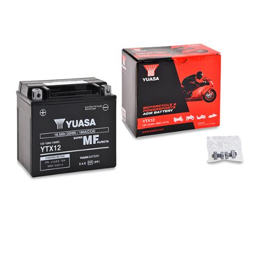 Batterie moto YUASA YTX12-BS / YTX12 12V 10Ah photo du produit 3 L