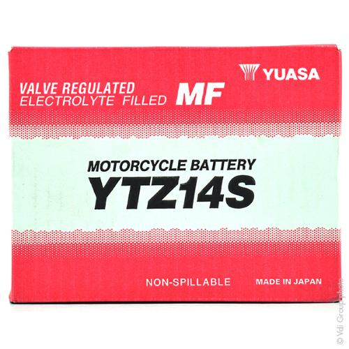 Batterie moto YUASA YTZ14S 12V 11.2Ah photo du produit 2 L