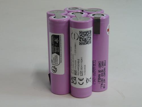 Batterie Li-Ion 7x 18650 7S1P ST9 25.2V 3.5Ah T2 photo du produit 1 L