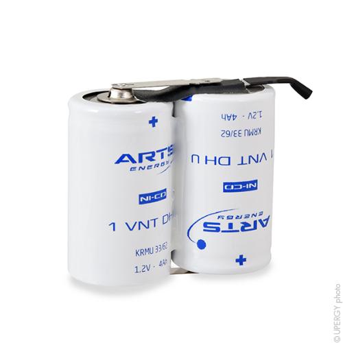 Batterie eclairage secours 2x D VNT 2S1P ST1 2.4V 4.2Ah Fast photo du produit 1 L
