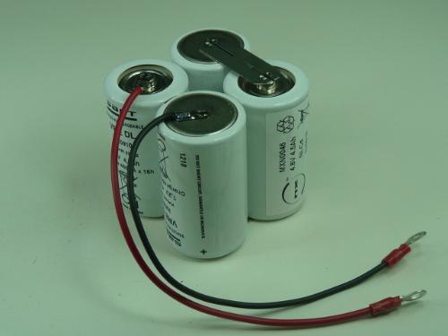Batterie Nicd 4x D 4S1P ST2 4.8V 4500mAh Cosse photo du produit 1 L