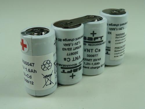 Batterie Nicd 4x SC VNT 4S1P ST1 4.8V 1600mAh COSSE photo du produit 1 L