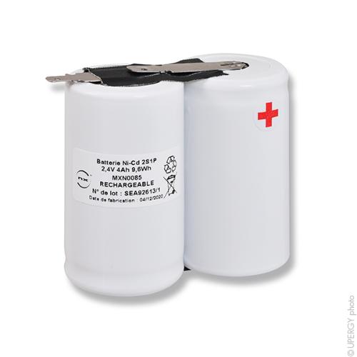 Batterie eclairage secours 2x D HT 2S1P ST1 2.4V 4Ah photo du produit 1 L